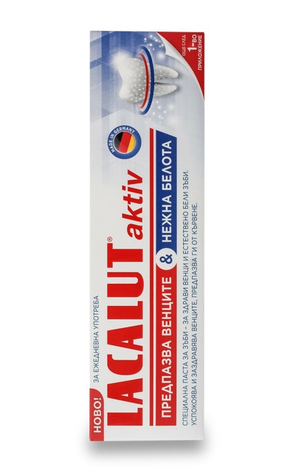 LACALUT-Зубная паста Lacalut Active Защита десен & Бережное отбеливание-4016369696972