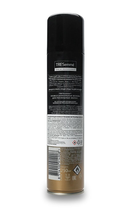 TRESEMME-Лак для волос Tresemme экстрасильной фиксация-8714100914908