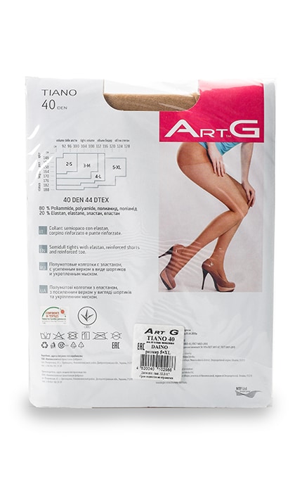 ART G-Колготки Art G Tiano Daino 40 den, размер 5-4820040102986