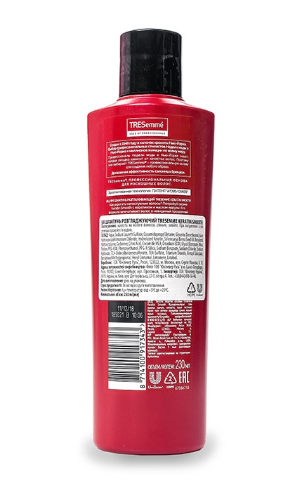 TRESEMME-Шампунь Tresemme Keratin Smooth Разглаживающий-8714100917343