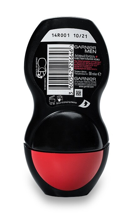 GARNIER BODY-Дезодорант-антиперспирант для тела Garnier Мен Активний Контроль+ шариковый для мужчин-3600542226646