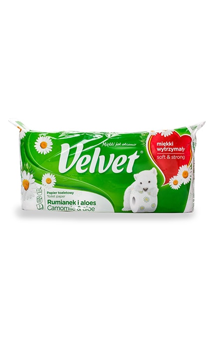 VELVET-Туалетний папір Velvet Ромашка&Алое Вера -5901478999030