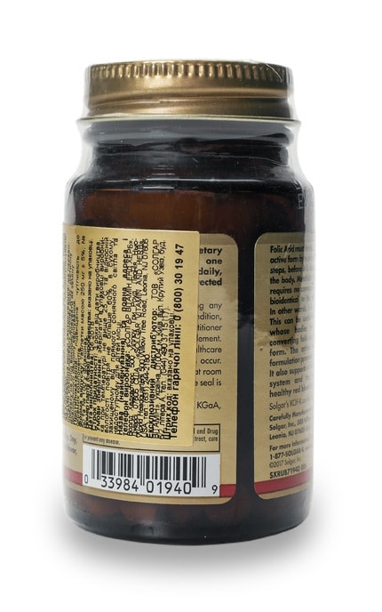 SOLGAR VITAMIN_СОЛГАР-Фолієва кислота Solgar Folate As Metafolin 400 мкг у таблетках-33984019409