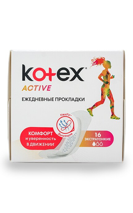 KOTEX-Ежедневные прокладки Kotex Active Экстра тонкие-5029053547893