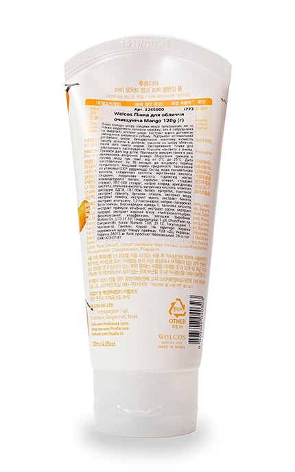 WELCOS-Пенка для лица Welcos Mango Очищающая-8803348040323