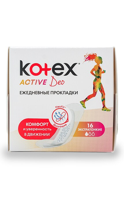 KOTEX-Щоденні прокладки Kotex Active Deo Екстра тонкі-5029053547879