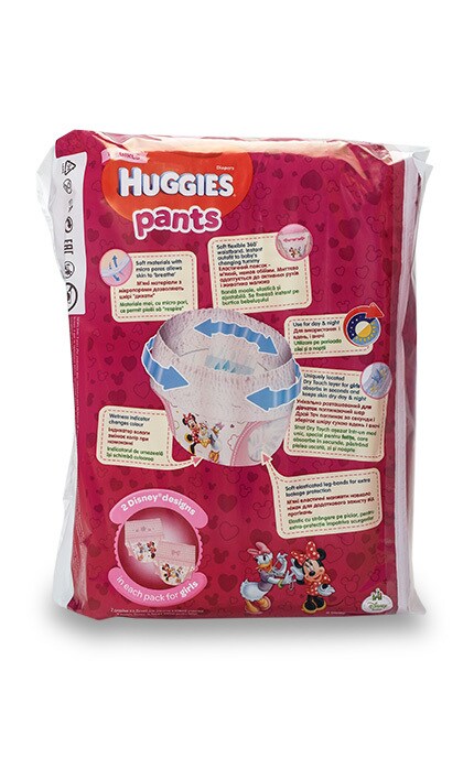 HUGGIES PANTS-Підгузки-трусики гігієнічні Huggies Pants розмір 6 для дівчаток 15-25кг-5029053564296