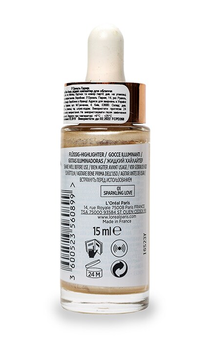 LOREAL PARIS-Хайлайтер для обличчя рідкий L’Oreal Paris Glow Mon Amour тон 01-3600523560899
