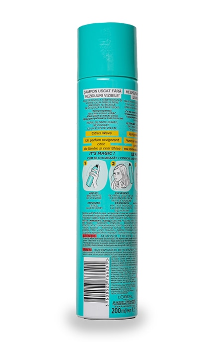 MAGIC REFRESH-Сухий шампунь L’Oréal Paris Magic Shampoo Цитрусова Хвиля-3600523766291