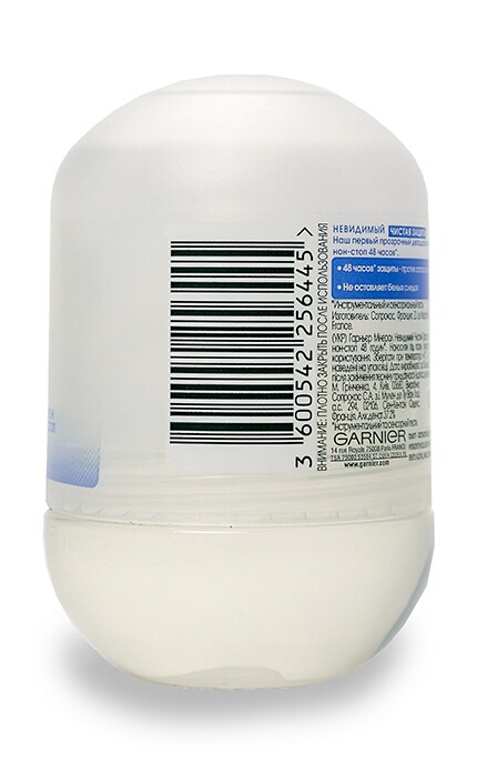 GARNIER BODY-Кульковий дезодорант Garnier Mineral Невидимий Чистий захист-3600542256445
