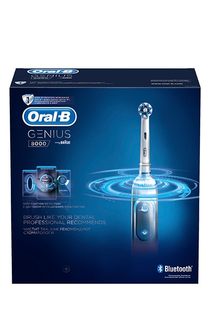 ORAL-B-Электрическая зубная щётка Oral-B Braun Genius 8000 белая-4210201159629