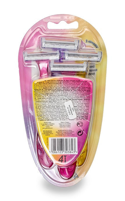 BIC-Набір бритв без змінних картриджів Bic Miss Soleil Colour Collection 4 шт.-3086123303843