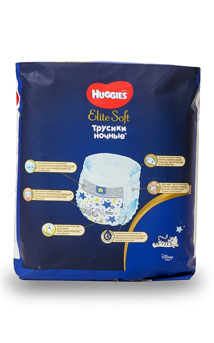 HUGGIES-Трусики-подгузники детские Huggies Elite Soft Ночные размер 6, 16 шт-5029053548180