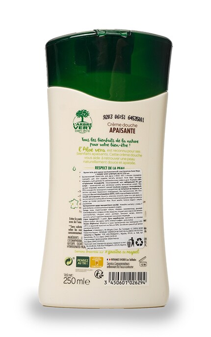 LARBRE VERT-Крем-гель для душу L`Arbre Vert заспокійливий з екстрактом Алое віра-3450601026294