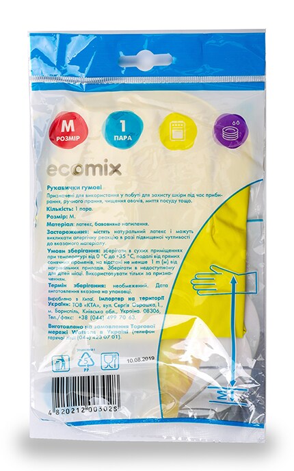 ECOMIX-Рукавички гумові Ecomix -4820212003028