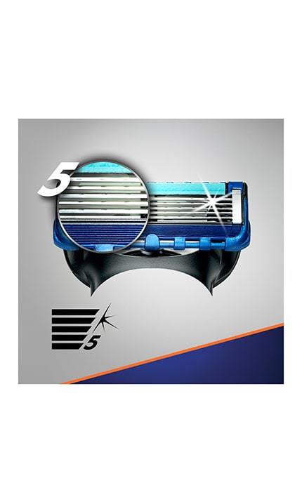 GILLETTE FUSION-Сменные картриджи для бритья Gillette Fusion5 ProGlide (4 шт)-7702018085514