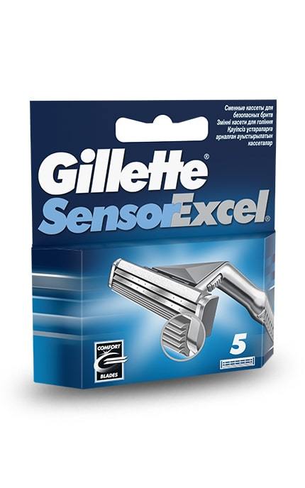 GILLETTE-Сменные картриджи Gillette SENSOR Excel (5 шт)-3014260244873