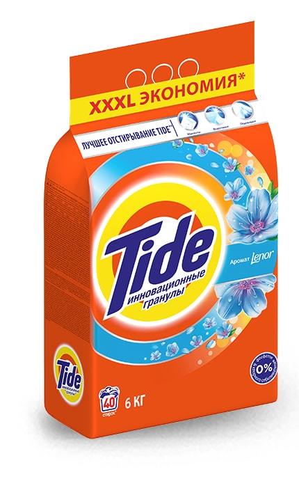 TIDE-Пральний порошок Tide Lenor Touch of Scent 6 кг 40 Стирок Автомат-8001090661708