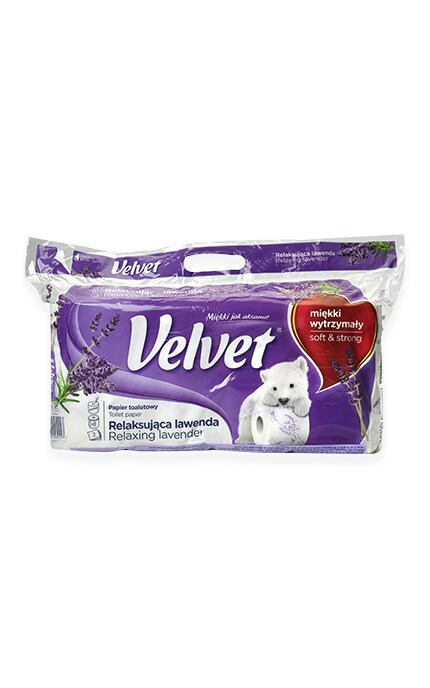 VELVET-Туалетний папір Velvet Трьохшаровий Лаванда-5901478005557