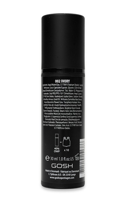 GOSH-Тональна основа для обличчя Gosh Dextreme Full Coverage Foundation 2-5711914151386
