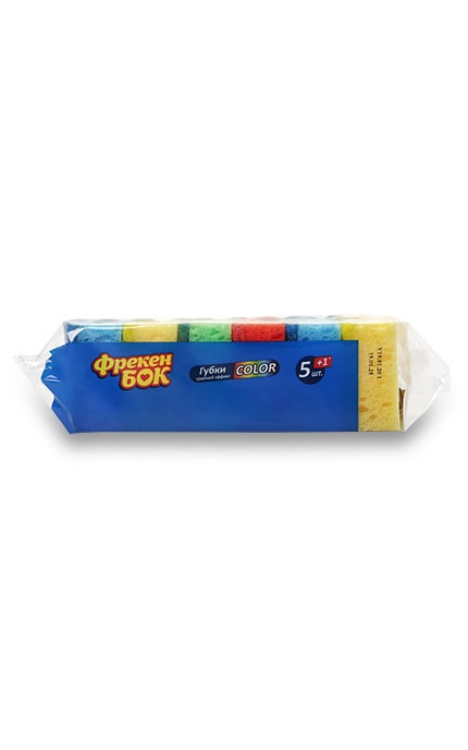 ФРЕКЕН БОК-Губки кухонні Фрекен Color 5+1-4823071630824