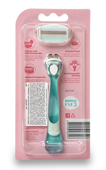 DORCO-Станок для гоління Dorco Eve з касетою на 3 леза Для жінок-8801038583297