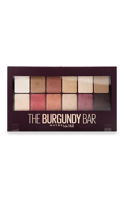 MAYBELLINE-Палетка теней Maybelline New York The Burgundy bar оттенок Бургунди-3600531429911
