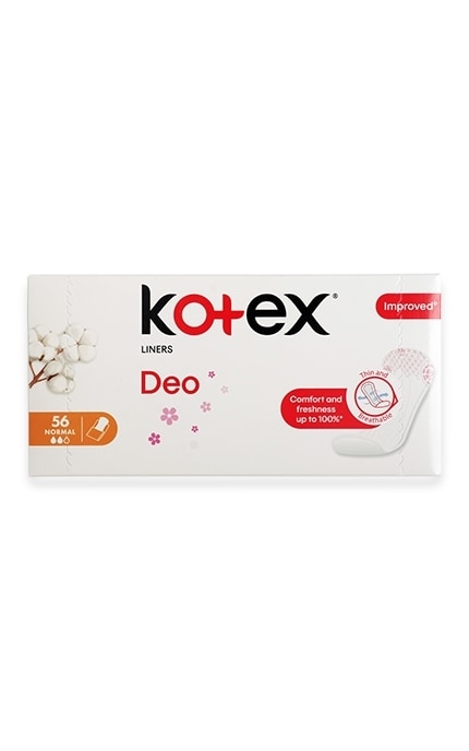 KOTEX-Ежедневные гигиенические прокладки Kotex Normal Deo 56 шт.-5029053548234
