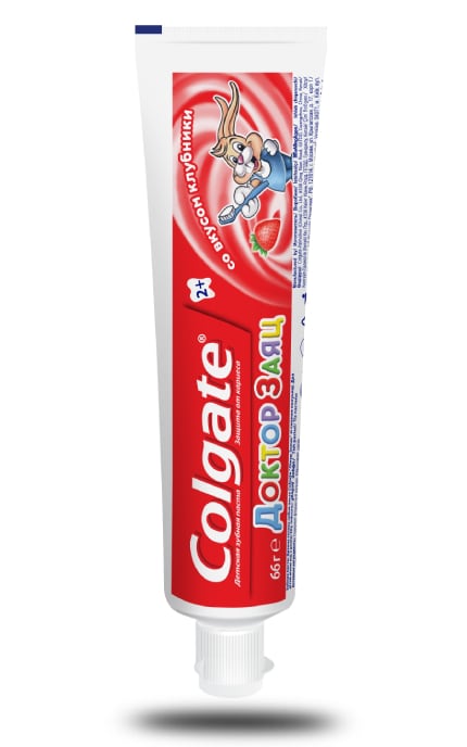 COLGATE-Детская зубная паста Colgate Доктор Заяц вкус клубники-4606144005374