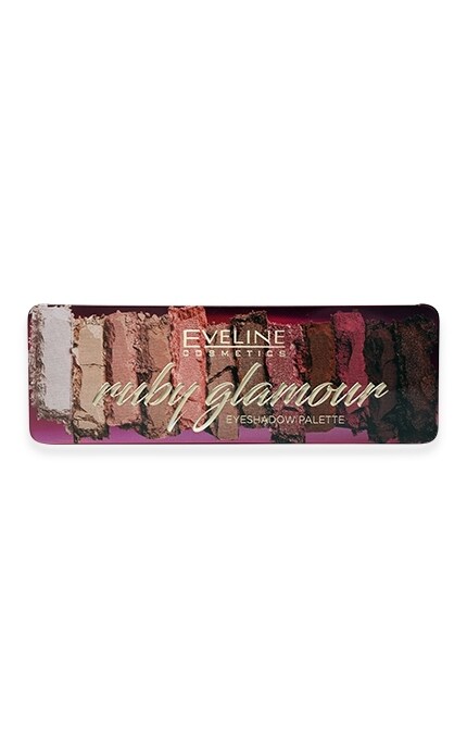 EVELINE-Палетка теней для век Eveline Cosmetics Ruby Glamour -5901761998139