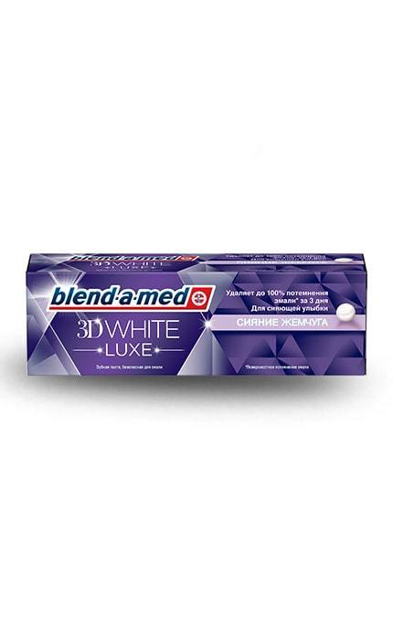 BLEND-A-MED-Зубная паста Blend-a-med 3D White Luxe Сияние Жемчуга Мгновенный Эффект-5410076893423