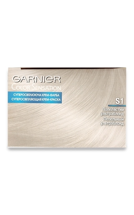 COLOR SENSATION-Крем-краска для волос устойчивая Garnier Color Sensation оттенок S1 Пепельный ультраблонд 1 шт-3600542259156