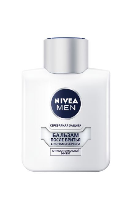 NIVEA-Бальзам после бритья Nivea Men100 мл Серебряная защита с ионами серебра и антибактериальным эффектом-4005808571963
