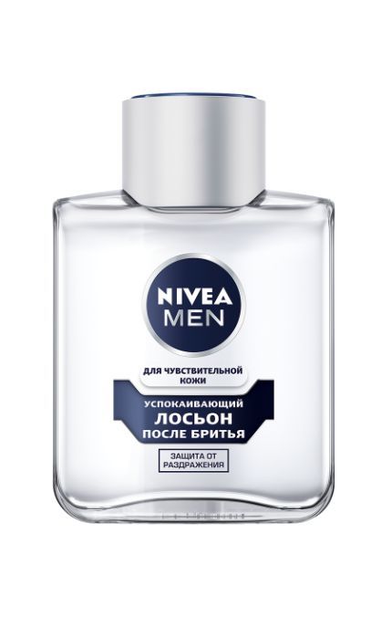 NIVEA-Лосьйон після гоління Nivea Men 100 мл заспокійливий для чутливої шкіри без вмісту спирту-8005800001051