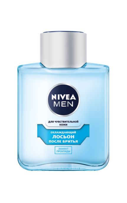 NIVEA-Лосьон после бритья Nivea Men 100 мл охлаждающий для чувствительной кожи без содержания спирта-4005808925957