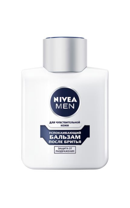NIVEA-Бальзам після гоління Nivea Men 100 мл заспокійливий для чутливої шкіри без вмісту спирту-4005808813063
