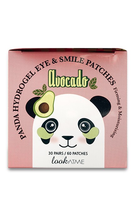 LOOK AT ME-Патчі для зони очей та губ Look at me Panda Hydrogel Eye & Smile Patches Avocado Гідрогелеві-8809417491324