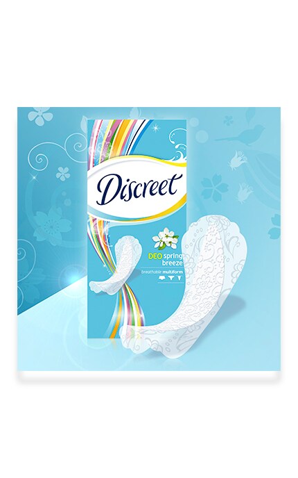 DISCREET-Ежедневные прокладки Discreet Deo Spring Breeze 20 шт-4015400179634