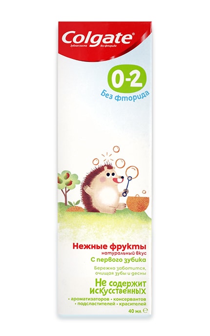 COLGATE-Дитяча зубна паста без фториду Colgate 0-2 Ніжні фрукти -6920354825538