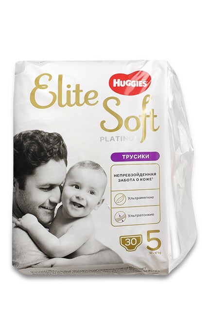 HUGGIES-Трусики-підгузники Huggies Elite Soft Platinum Mega (12-17 кг), 30 шт.-5029053548203