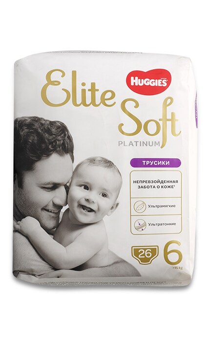 Trusiki Pidguzniki Huggies Elite Soft Platinum Mega 6 15 Kg 26 Sht Watsons