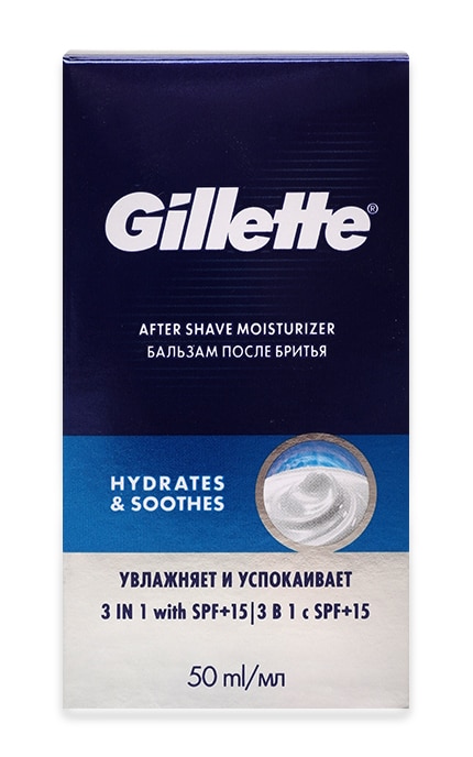 GILLETTE FUSION-Бальзам після гоління Gillette Fusion 3в1 Миттєве зволоження SPF+15, 50 мл -7702018255566