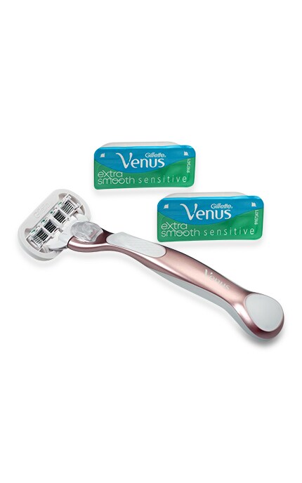 VENUS-Бритва Venus Extra Smooth RoseGold + 3 Змінні касети-7702018536931