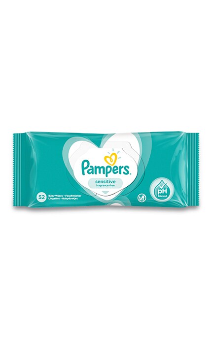 PAMPERS-Cалфетки Pampers Sensitive 52 шт.-8001841041391