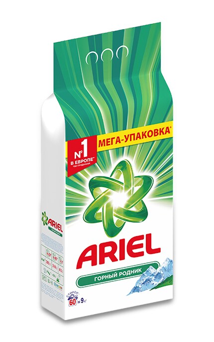 ARIEL-Пральний порошок Ariel Гірське джерело 9 кг Автомат-8001090157829