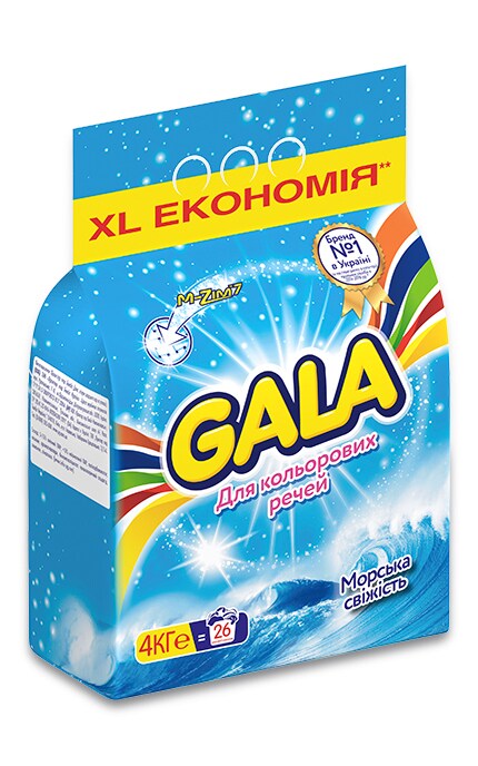 GALA-Пральний порошок Gala Морська свіжість 4 кг-8001090807274