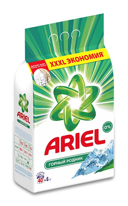 ARIEL-Пральний порошок Ariel Гірське джерело 6 кг Автомат-5413149836433