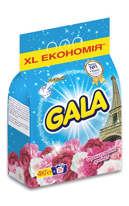 GALA-Пральний порошок Gala Французький аромат 4 кг Автомат-8001090807243