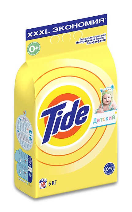 TIDE-Пральний порошок Tide Дитячий 6 кг Автомат-4015600800420
