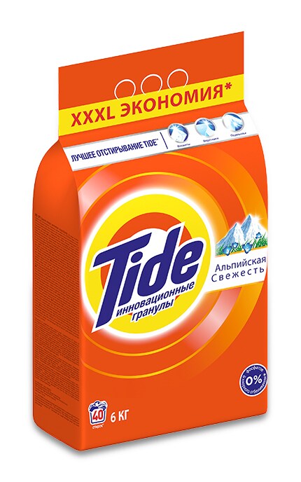 TIDE-Пральний порошок Tide Альпійська свіжість 6 кг Автомат-5413149837997